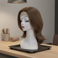 Mannequin Head with Shoulders Smooth Surface Head and Shoulder Display PVC for Retail Store, Salon