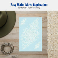 Lace Cutout Temporary Tattoo Sticker, Luminous, Finger, Water Application
