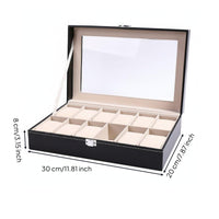 Watch Display Case Soft Light Beige Watch Storage Box Dust Protection