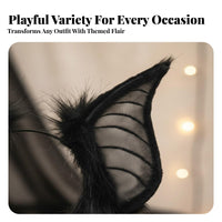 Dark Ear Headband Halloween Themed Dark Ears Headband Ry Creature Ears Lightweight Gothic Headpiece Comfortable Fit