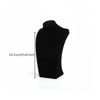 Velvet Necklace Bust Professional Look Black Jewelry Mannequin for Photographers
