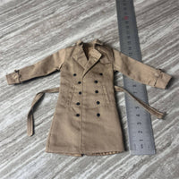 1/6 Scale Long Coat Fashionable 1/6 Scale Figure Coat 12 Inch Doll Overcoat Realistic Intricacy Miniature Overcoat Timeless