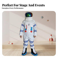 Astronaut Jumpsuit with Helmet Realistic Look Astronaut Jumpsuit Set for Adults