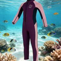 Kids Wetsuit Sun Protection Kids Neoprene Suit Full Body Wetsuit Long-Lasting Long Sleeve Diving Suit Stretchy