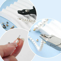 2 Pieces Jewelry Crimping Tool Long-Lasting Jewelry Clasp Comfortable Handle
