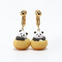 Panda Dangle Earrings Three-Dimensional Panda Earrings Cute Jewelry for Teens, Birthday Gifts