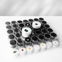 Round Jewel Display Box Compact and Portable Acrylic Bead Container Long-Lasting