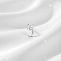 Oval Stud Earrings Simple Jewelry Unique for Office, Teens