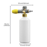 1000 Ml Pressure Washer Foam Dispenser 1 Liter Car Wash Foam Dispenser Adjustable Nozzle for Vehicle Cleaning