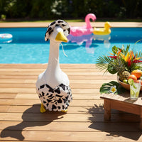 Cow Print Goose Outfit Couple Design Goose Costume Set Outdoor Decoration