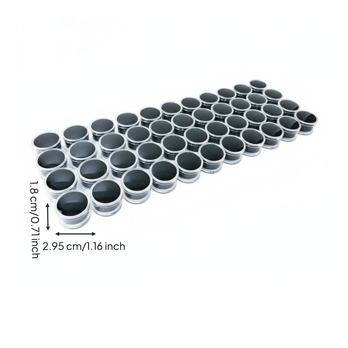 Round Jewel Display Box Compact and Portable Acrylic Bead Container Long-Lasting