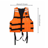 Adult Life Vest High Buoyancy Kids Life Vest Adjustable Straps Personal Flotation Device for Adults, Children, Serpent Boat Racing, Rafting, Swimming
