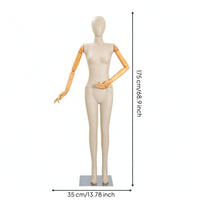 Full Body Mannequin with Square Base Stable for Retail Stores, Fashion Designers