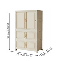 Foldable Storage Cabinet Heavy Duty Collapsible Storage Cabinet for Toddlers