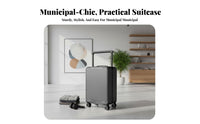 Large Capacity Hardshell Carry-on with Laptop Pocket Wheels Frontentry Carry-on Airline Approved Size Luggage Two-sidedSided Accessing for Travelers, Business Professionals, Frequent Flyers, Airport, Short Break Getaways