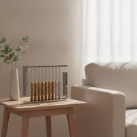 Abacus Ornament Silver-Tone Decorative Abacus Geometric for Collectors
