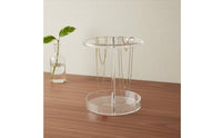 Acrylic Jewelry Organizer Sturdy Structure Double Layer Necklace Holder