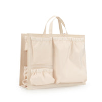 Tote Bag Insert Organizer Wipeable Material Tote Bag Organizer Water-Resistant Handbag Storage Divider for Moms, Travel