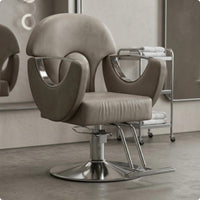 Hydraulic Styling Chair Padded Salon Styling Chair Metal Inserts
