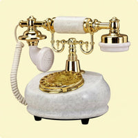 Jade-Tone Wireless Phone Decorative Piece Retro Tabletop Telephone