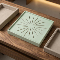 Bracelet Display Tray Shallow Rim Square Jewelry Tray Rigid