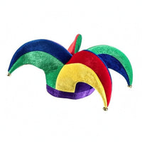 Four-Tipped Fool Hat Novelty Patchwork Fool Hat Fit Costume Accessory
