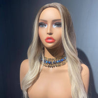 PVC Mannequin Head Multi Function Hairpiece Head Mannequin Sturdy Half Body Hairpiece Stand for Salon Workers