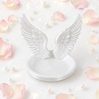 Angel Feather Jewelry Tray Glossy Winged Band Holder Solid Look