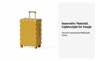crackerTextured Luggage robust hard-sided Trolley Case Telescopic Handle