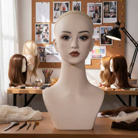 Hairpiece Head Model High-End Fake Head Mannequin Life Size for Shop Window