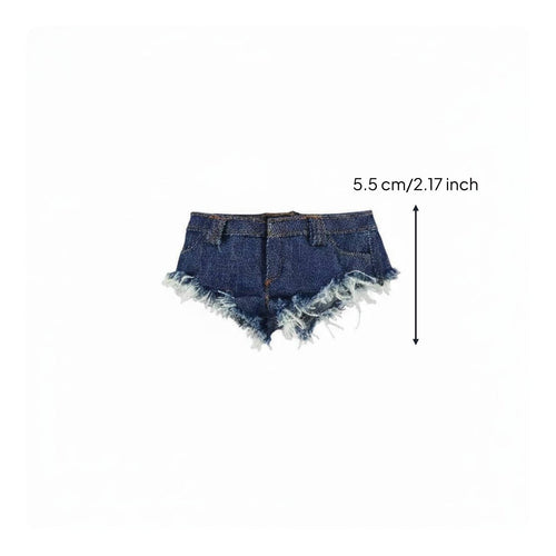 1/6 Scale Material Shorts Snug Fit Mini Material Shorts High Quality Material