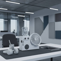 Mini Misting Fan Low Noise Type-C Desk Fan with Humidifier 3 Speed Settings