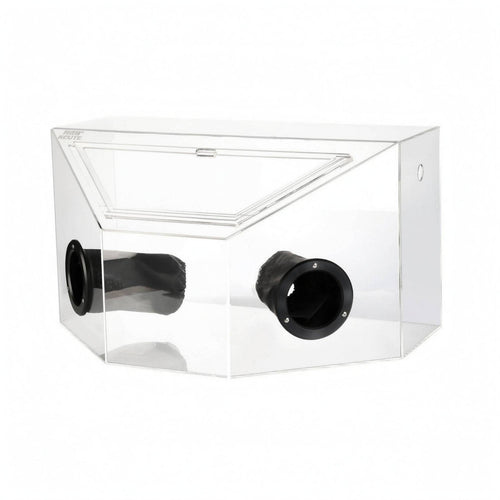 Acrylic Dust Box Glove Ports Dustproof Enclosure Transparent
