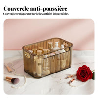 Clear Storage Box with Lid High Clarity Transparent Lidded Container