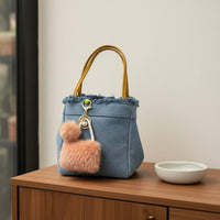 Soft Mini Bag Keychain Cute Design Fashion Accessory Lightweight for Women