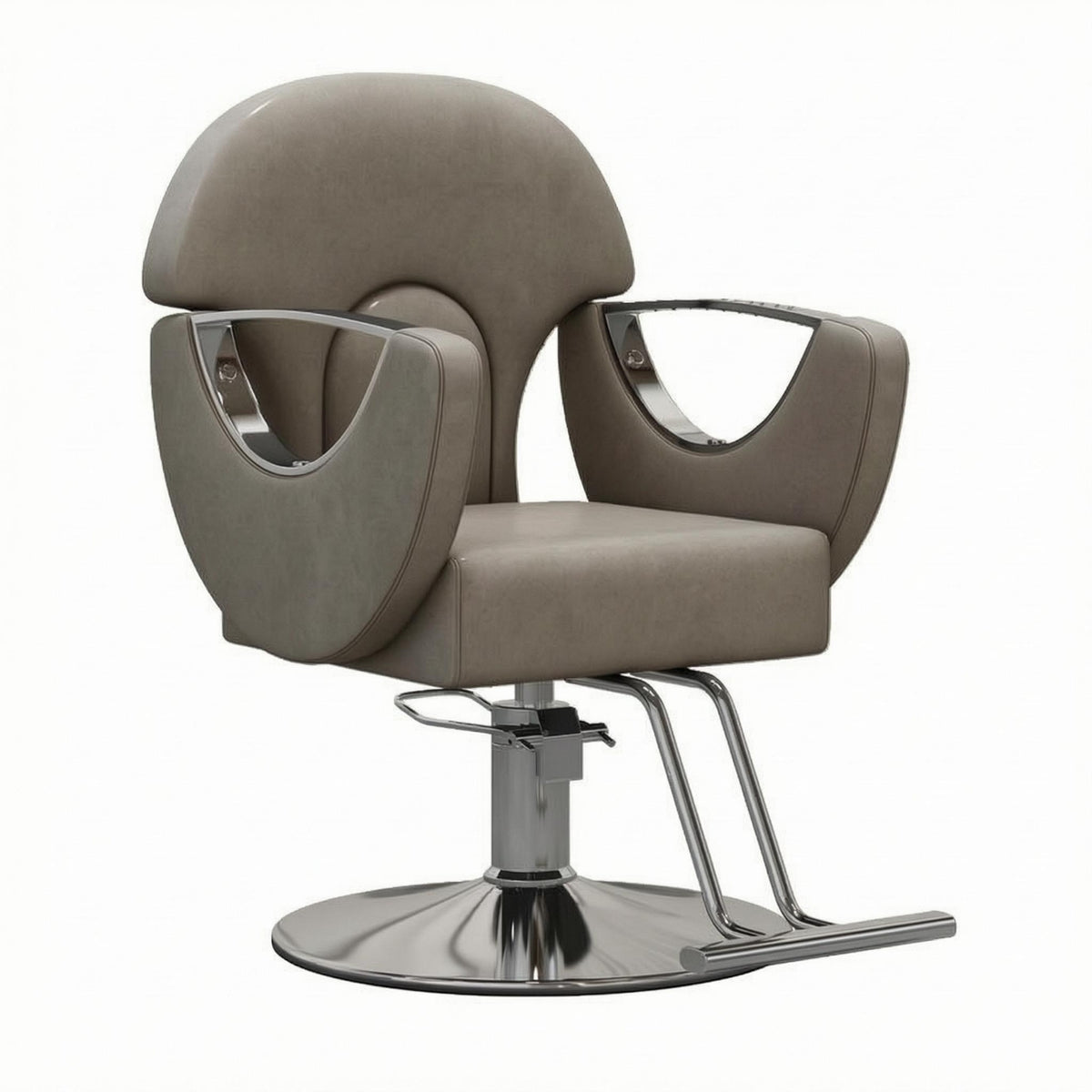 Hydraulic Styling Chair Padded Salon Styling Chair Metal Inserts