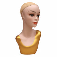 Hairpiece Display Head Form Long-Lasting Female Mannequin Head Glossy Finish