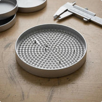 Screw Sorting Tray Zinc Alloy Perforated Screw Tray Silver Finish