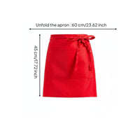 Waterproof Waist Apron Easy to Clean Tie Waist Apron Pocket Workwear for Workers, Cafe