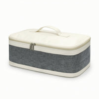 Styling Tool Storage Bag Two-Tier Hair Dryer Case with Handle Lightweight