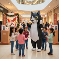 Inflatable Cat Suit Full Body Apparel Quick Inflating for Halloween, Parades