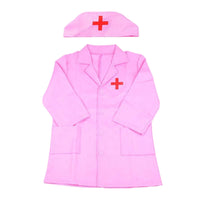 Children's Doctor Costume Knee Length Doctor Coat Costume Notched Lapel