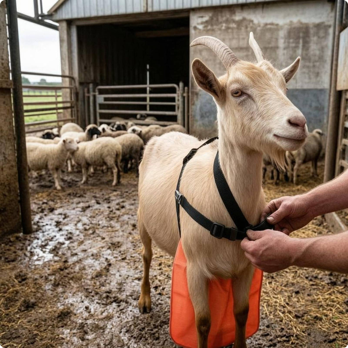 Goat Breeding Apron Clip Fastening Livestock Belly Wrap Lightweight