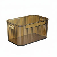 Clear Storage Box with Lid High Clarity Transparent Lidded Container