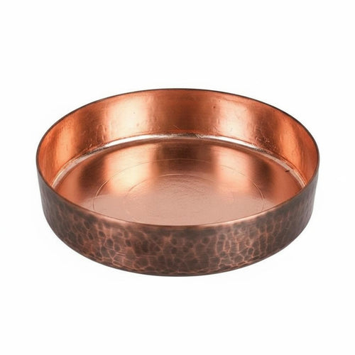 2 Pieces Copper Offering Dish Easy to Clean Altar Offering Plate Carved Design