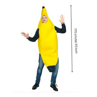 Gender-Neutral Banana Costume Lightweight Adult Banana Costume Comfortable Fit for Adults, Halloween, Stage Performances, Festivals