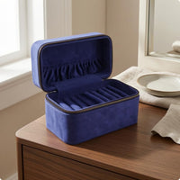 Bracelet Storage Box Lined Interior Zippered Jewelry Storage Box Structured
