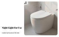 Adjustable Temperature Heated Smart Toilet Seat Easy Installation Smart Toilet Seat Cover Energy Saving Bathroom Appliance Ergonomic Design for Homeowners, Seniors, Adults, Restroom, Home