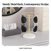 Space-Saving Tabletop Glasses Display Stable Construction Metal Countertop Eyewear Holder High Capacity for Boutique Owners, Vanity Table
