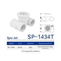 T-Shaped Pool Nozzle Replacement Part Spa Jet Nozzle Easy Installation